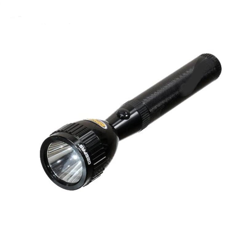 Picture of JEEPASS JFL-2021 Rechargeable LED Flashlight, 150,000 Hours of LED Life, Long Range Beam, CREE LED Torch Light