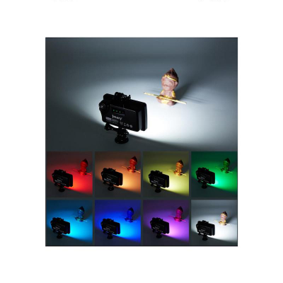 Picture of Jmary FM-72RGB Waterproof RGB Video Lights Mini LED Camera Light 3000mAh Rechargable LED Panel Lamp Photo Video Lighting Color Temperature 5000-6000K For Camera Youtube Tik tok (1 Pcs Set)