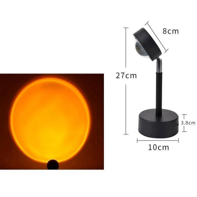 Picture of Sunset Lamp Projection LED Light Atmosphere Night Light Projector Sunset Lamp Romantic Visual Background Decor For Home Bedroom Background Wall USB Table Lamp USB Connect