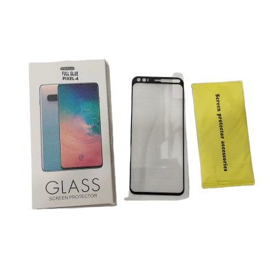 Picture of For Google Pixel 4 Full Tempered Glass Full Glue Premium Quality Ultra Clear Anti-scratch, Anti Oil Stains Screen Protector Edge To Edge Full Screen Coverage Glass Protector (See The Real Photos)