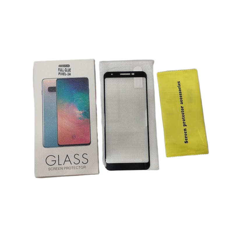 Picture of For Google Pixel 3A Full Tempered Glass Full Glue Premium Quality Ultra Clear Anti-scratch, Anti Oil Stains Screen Protector Edge To Edge Full Screen Coverage Glass Protector (See The Real Photos)