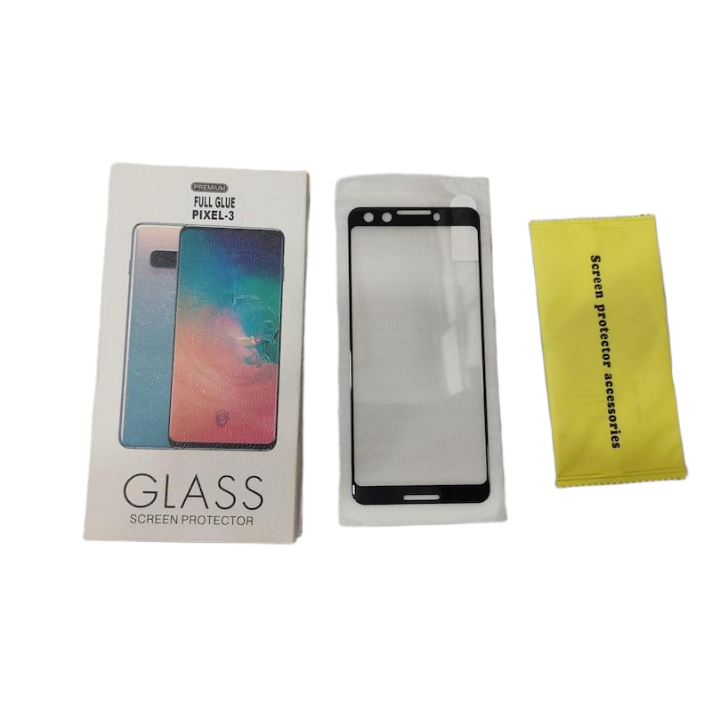 Picture of For Google Pixel 3 Full Tempered Glass Full Glue Premium Quality Ultra Clear Anti-scratch, Anti Oil Stains Screen Protector Edge To Edge Full Screen Coverage Glass Protector (See The Real Photos)