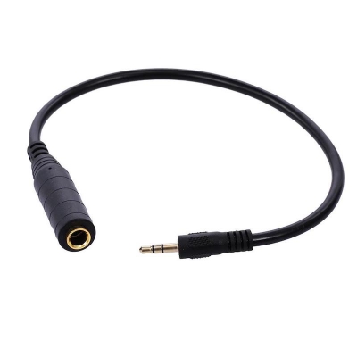 Picture of 3.5mm To 6.5mm Audio Adapter Cable 3.5mm Male To 6.35mm Female Converter For Microphone / Speaker / Headphone Converter Cable