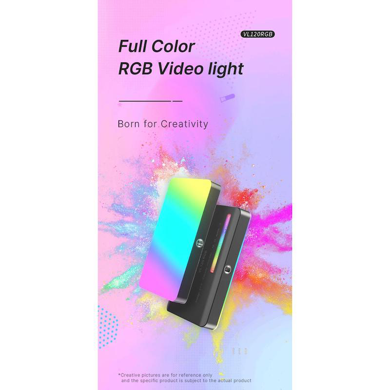 Picture of Ulanzi VL120 RGB Video Light Mini Portable 2500K-9000K LED Fill Light Dimmable Photography Lamp for Photo Studio