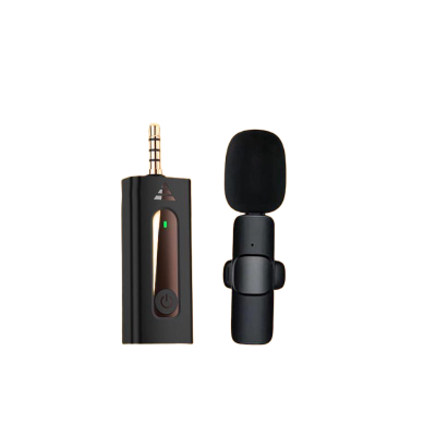 Picture of K35 3.5MM Aux Jack Wireless Microphone Record Microphone 2.4Ghz Smart Noise Cancelling Mini Portable Lavalier Mic on Live Streaming For Android Mobile 3.5mm Male Port