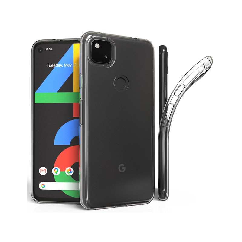Picture of Crystal Clear Soft Case For Google Pixel 4a 5.81 Inch 1.5MM Ultra Thin Scratch Resistant TPU Soft Rubber Silicone Protective Clear Back Cover Transparent