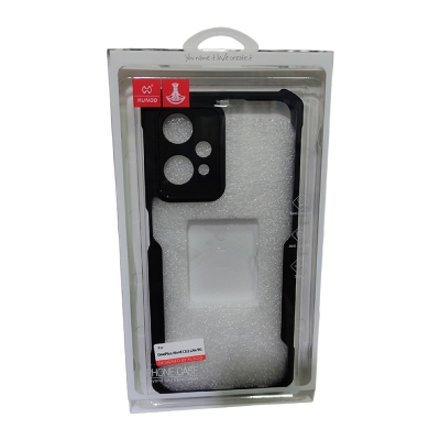 Picture of XUNDD Case (ORG) For OnePlus Nord CE 2 Lite 5G Military Grade Drop Tested Slim Clear Back with Shockproof Soft TPU Bumper Frame Cover Black & Transparent