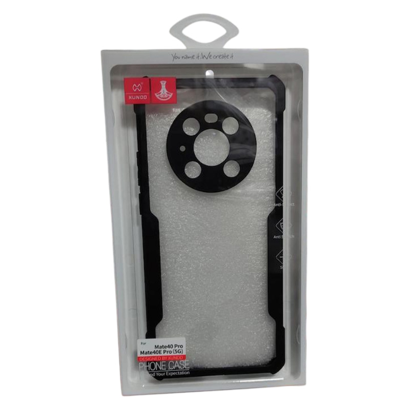 Picture of XUNDD CASE For Huawei Mate 40 Pro Or Mate40E Pro 5G Military Grade Black Bumper Case Airbags Shockproof Protective Transparent Back Cover