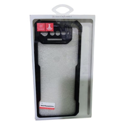 Picture of XUNDD Case For ASUS ROG Phone 6 Or ASUS ROG Phone 6 Pro Cover Military Grade Drop Tested Slim Clear Back with Shockproof Soft TPU Bumper Frame Cover Black and Transparent