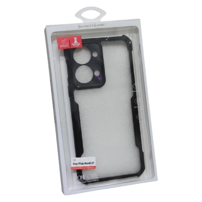 Picture of XUNDD Case For OnePlus Nord 2T Cover Military Grade Drop Tested Slim Clear Back with Shockproof Soft TPU Bumper Frame Cover Black and Transparent