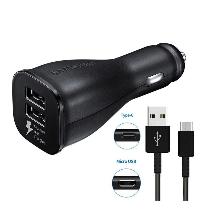 Picture of For Samsung Smart Phone Car Charger EP-LN920 (ORG Samsung Brand) 15W Samsung Dual USB Fast Car Charger For Samsung Galaxy S8 S9 S10 Plus A8s A60 Note 8 Note 9 A9 Star C9 C5 S8 Plus S9 Plus S10 Plus