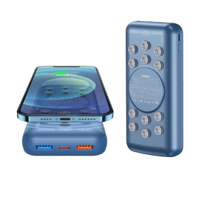 Picture of REMAX RPP-207 TANYL SERIES 15W WIRELESS POWER BANK 22.5W DUAL USB PORT 20000MAH WIRELESS FAST CHARGE POWER BANK WITH SUCTION CUP FOR SAMSUNG S22 ULTRA S22 PLUS S21 ULTRA S20 ULTRA S10 Plus