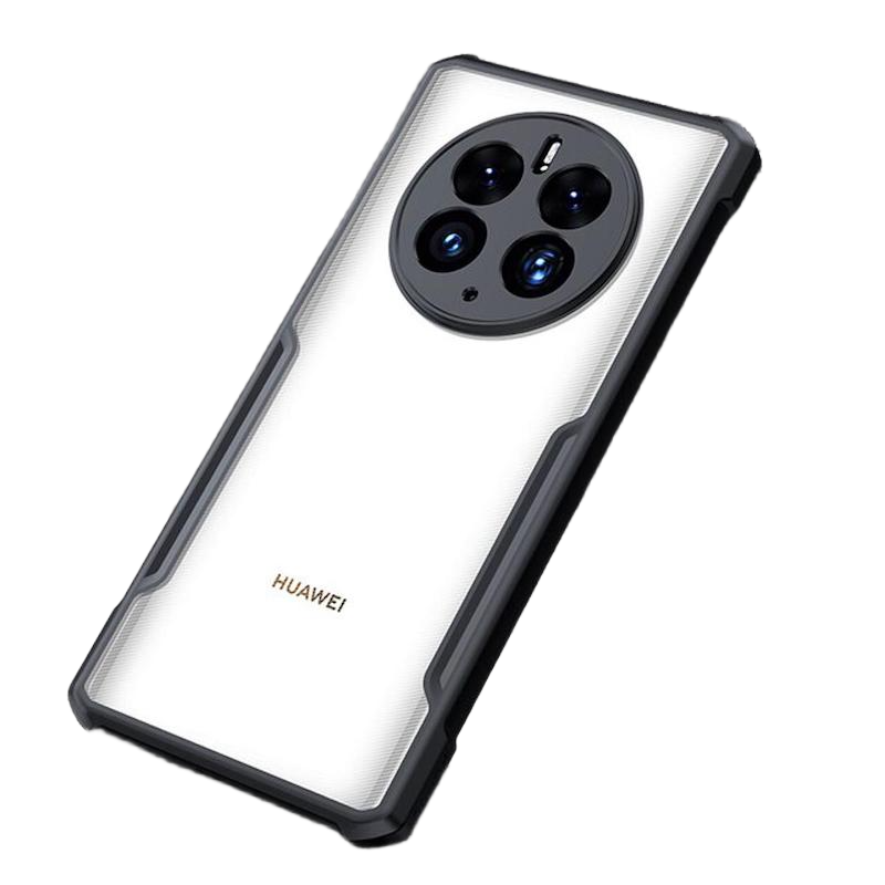 Picture of Xundd Case For Huawei Mate 50 Pro Phone Case Xundd Airbag Shockproof Shell Lens Protection Back Clear Cover Military Grade Black Bumper Case Airbags Shockproof Protective Transparent Back Cover