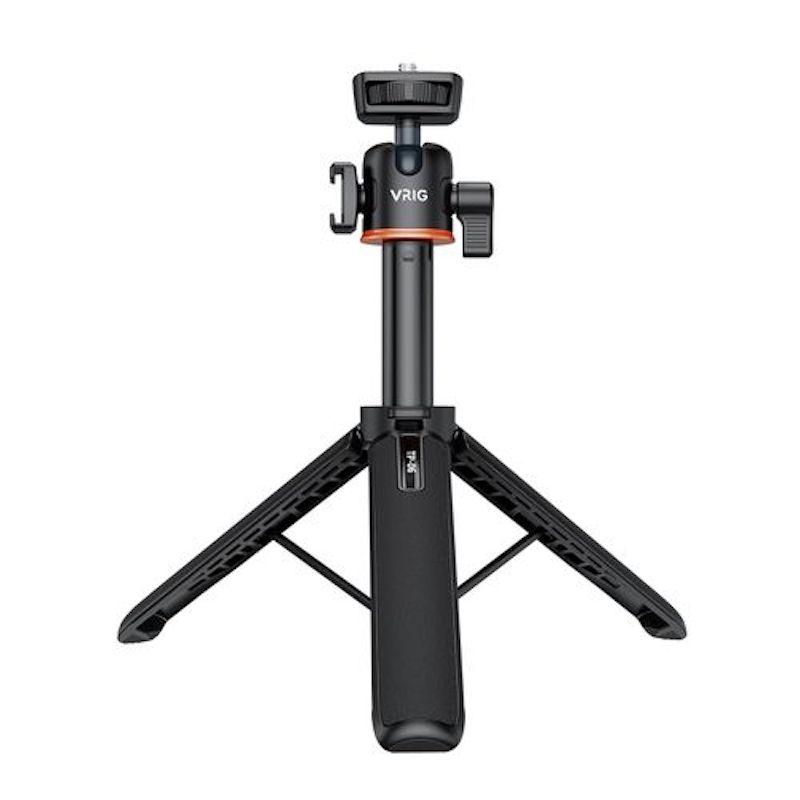 Picture of VRIG TP-06 Extendable Selfie Stick Tripod 4 Section (44cm) 2KG Payload with 360° Swivel Ball Head and Cold shoe