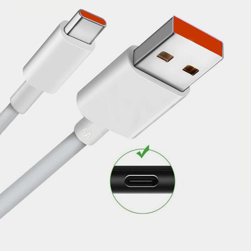 Picture of XiaomI Mi 1 Meter 6A 33w 55w 67W 120W Turbo Charging Cable Quick Charging Type C USB Line For Mi 9 10 11 Pro 9Se CC9 Pro Note 10 Lite Redmi K MI 10T Pro 5G 10i Poco X3 Type C Fast Charging Cable 1M Note 9 10 K30 Ultra POCO M3 Pro 5G Mi 11 Lite 10T