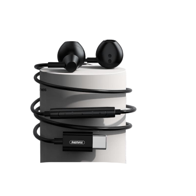Picture of Remax Rm-592 Type-C Stereo Wired In-Ear Earphone With Mic For Samsung Galaxy S23 Ultra S22 Ultra Note20 Ultra And All Type-C Port Phone - Headphone