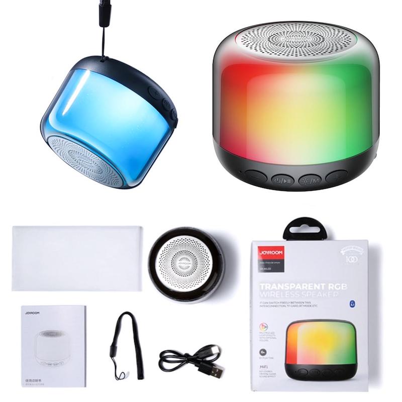 Picture of Joyroom JR-ML03 Transparent RGB Light Mini Bluetooth Wireless Speaker