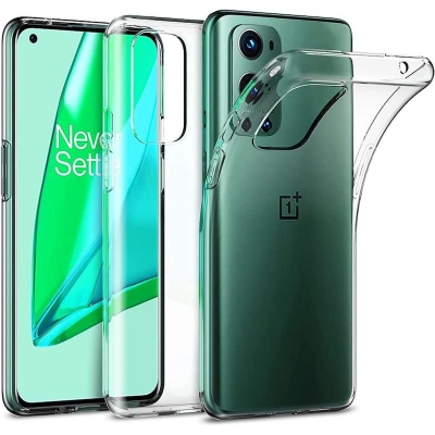 Picture of For OnePlus 9 Pro Phone Case Extremely Thin Crystal Clear Soft TPU Rubber Excellent Durability Scratch Resistant Anti Slip Cover Case