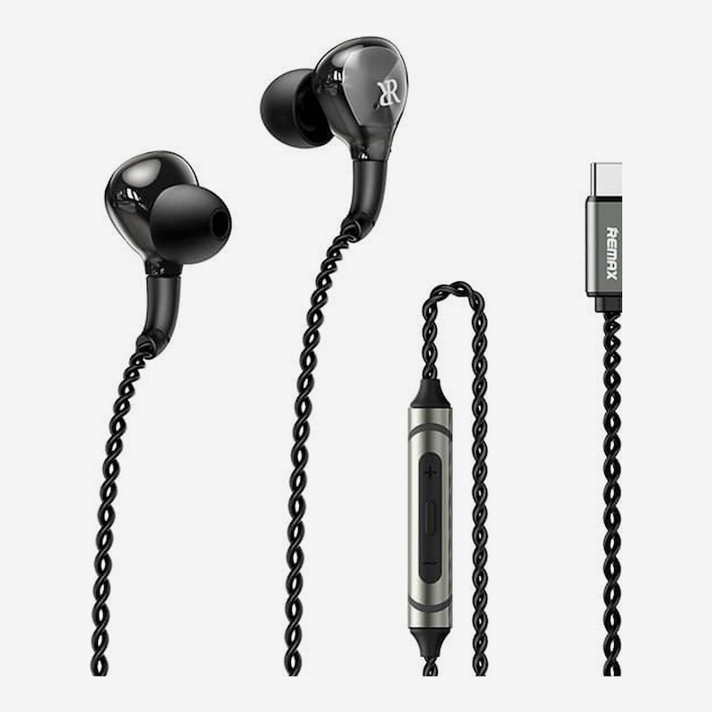 Picture of Remax RM-616a Metal Wired Type-C Earphone HD Audio Cable Sound Zero Latency For Call and Music Samsung Galaxy S23 Ultra S22 Ultra S21 Ultra Xiaomi Huawei Vivo OPPO OnePlus