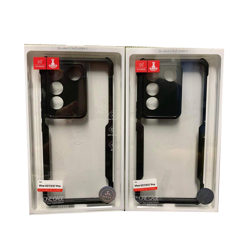 Picture of XUNDD CASE For Vivo V27 Phone Cover Military Grade Black Bumper Case Airbags Shockproof Protective Transparent Back Cover