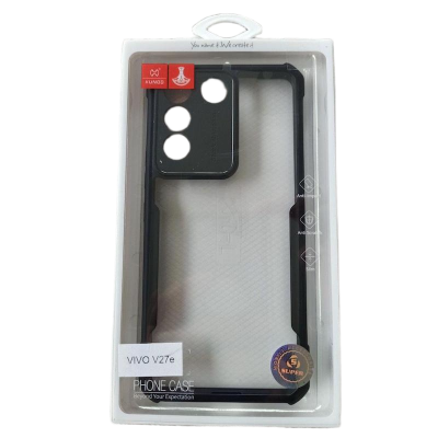 Picture of XUNDD CASE For Vivo V27e Phone Cover Military Grade Black Bumper Case Airbags Shockproof Protective Transparent Back Cover
