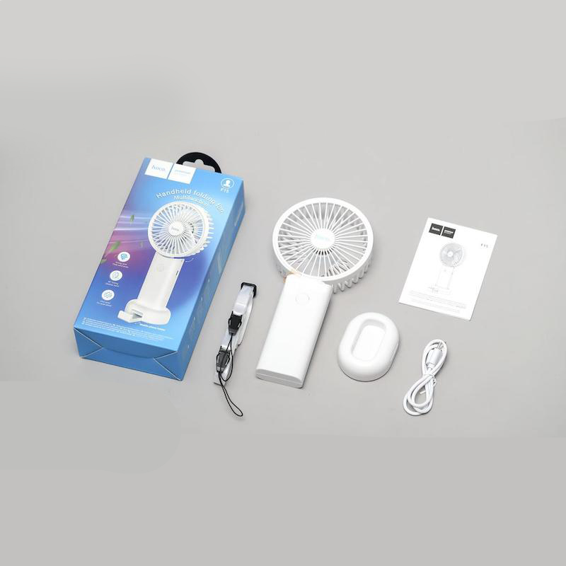 Picture of HOCO F15 Small Handheld Folding Adjustable Multi-functional 3 Gear Mini Fan Portable Fan For School Office Home
