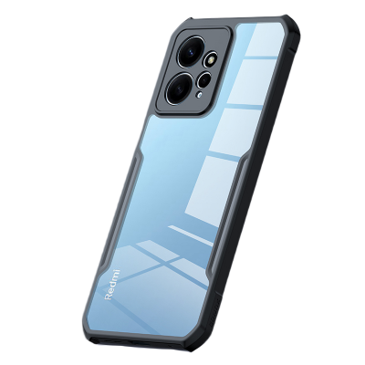 Picture of XUNDD CASE For Xiaomi Redmi Note 12 4G Phone Cover Military Grade Black Bumper Case Airbags Shockproof Protective Transparent Back Cover