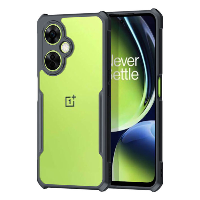 Picture of XUNDD CASE For OnePlus Nord CE 3 Lite 5G Phone Cover Military Grade Black Bumper Case Airbags Shockproof Protective Transparent Back Cover