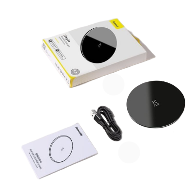 Picture of Baseus Simple 15W Wireless Charger Type-C Input Charging Pad For Samsung Galaxy S23 Ultra S22 Ultra S21 Ultra Note 20 Ultra iPhone 14 Pro Max 13 Pro Max 12 Pro 11 Pro Max