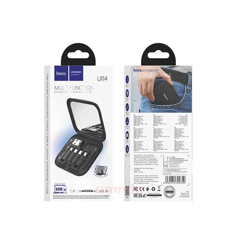 Picture of HOCO U114 Multifunctional 60W 3A Charging Data Cable Set Storage Suit