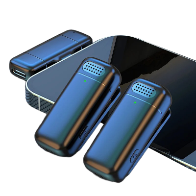 Picture of K13 Dual Mic Type-C Interface Portable Wireless Lavalier Microphone Noise Reduction Mini Lapel Mic For Type C with Charging Box