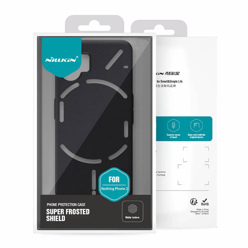 Picture of Nillkin Case For Nothing Phone 2 Phone Cover Nillkin Super Frosted Shield Hard PC Back Cover Salient Dot Design Case