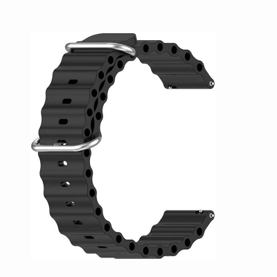 Picture of Ocean Silicone Sport Band 20mm For Samsung Galaxy Watch 4 Classic 46mm 42mm Bands Galaxy Watch 4 40mm 44mm Band Width 20mm Quick Release S2 S4 Strap Bracelet For Amazfit Bip S Watch Haylou RS4 RS4 Plus Colmi P28 Plus