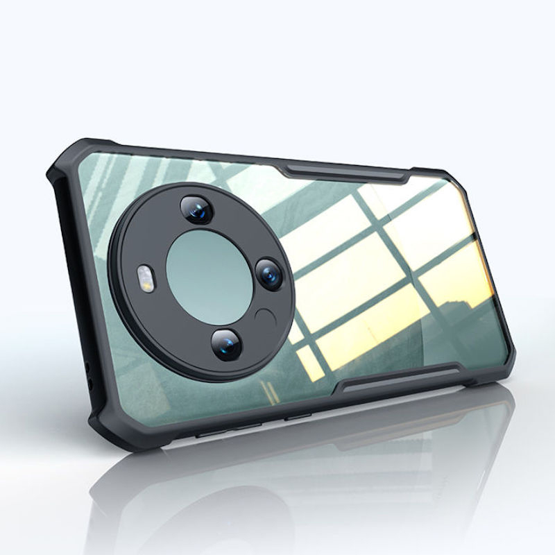 Picture of XUNDD CASE For Huawei Mate 60 Pro Phone Cover Military Grade Black Bumper Case Airbags Shockproof Protective Transparent Back Cover