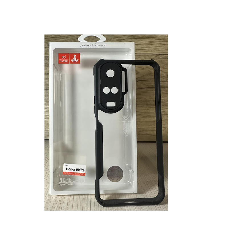 Picture of XUNDD CASE For Honor 90 Lite 5G Phone Cover Military Grade Black Bumper Case Airbags Shockproof Protective Transparent Back Cover