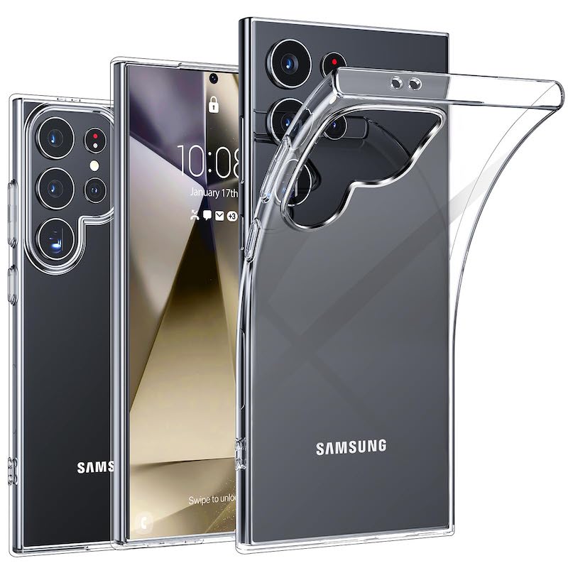 Picture of For Samsung Galaxy S24 Ultra S24 Ultra 5G Case Extremely Thin Crystal Clear Soft TPU Rubber Excellent Durability Scratch Resistant Anti Slip Cover Case For Samsung Galaxy S24 Ultra Case Clear Cover