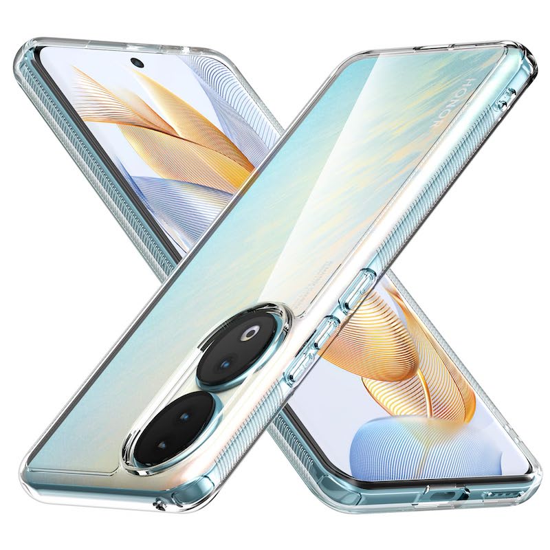 Picture of For Honor 90 5G Case Extremely Thin Crystal Clear Soft TPU Rubber Excellent Durability Scratch Resistant Anti Slip Cover Case For Honor 90 Case Clear Cover