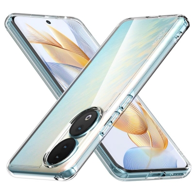 Picture of For Honor 90 5G Case Extremely Thin Crystal Clear Soft TPU Rubber Excellent Durability Scratch Resistant Anti Slip Cover Case For Honor 90 Case Clear Cover