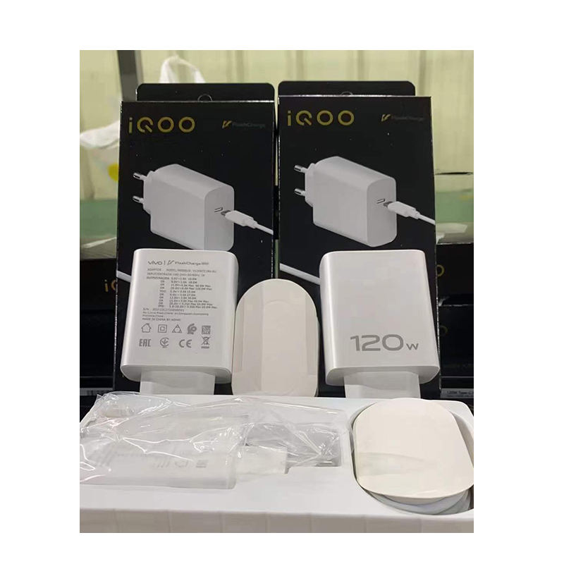 Picture of Vivo IQOO 120 Watt PD Flash Charging Adapter with C to C Cable Fast Charger Compatible with vivo X90 X90 Pro X80 X80 Pro X70 X70 Pro IQOO Neo 7 Neo 7 Pro Neo 6 Neo 6 Pro