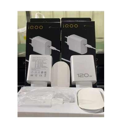 Picture of Vivo IQOO 120 Watt PD Flash Charging Adapter with C to C Cable Fast Charger Compatible with vivo X90 X90 Pro X80 X80 Pro X70 X70 Pro IQOO Neo 7 Neo 7 Pro Neo 6 Neo 6 Pro