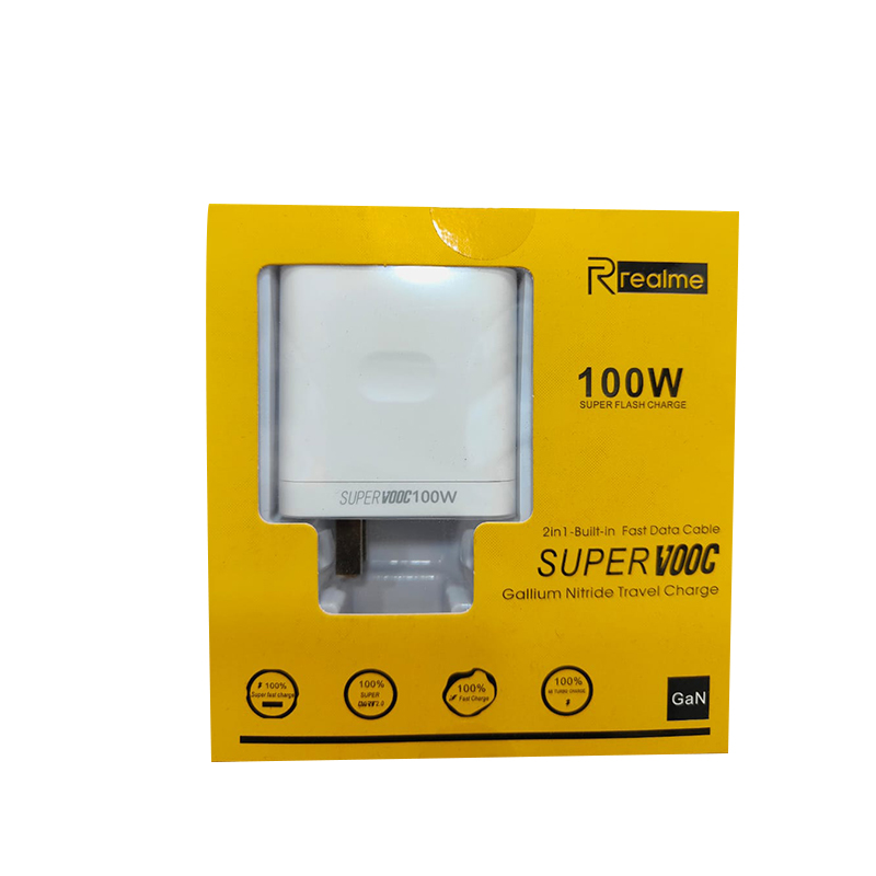 Picture of Realme 100W SuperVOOC Charger Wall Power Adapter USB Type C Cable For Realme 9 Pro+ Realme 10Pro+ 11 Pro Plus 12 Pro Plus OPPO Find X6 X5 Pro Reno 10 9 Pro Pad