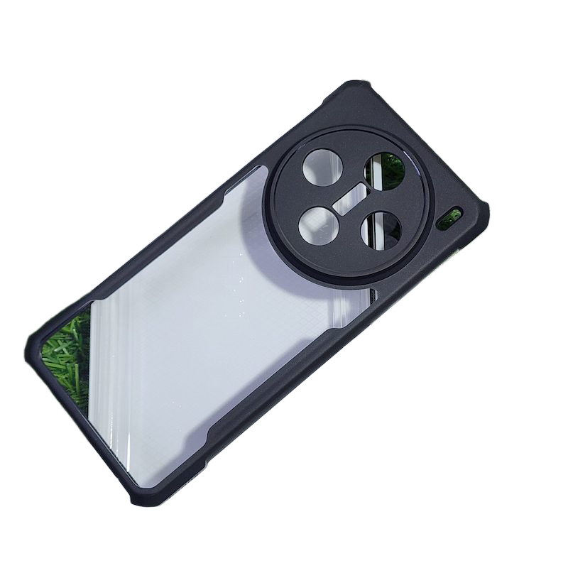 Picture of XUNDD CASE For Vivo X100 Pro Phone Case Air-bag Anti Drop Anti Scratch Protective Covers Shockproof Protection Miltary Grade Black Bumper Case Airbags Shockproof Protective Transparent Back Cover