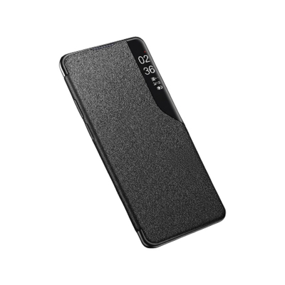 Picture of For Realme C67 Phone Flip Case Window View Flip Stand Cover PU Leather Protective Case Luxury Kickstand Window Shockproof Flip Cover