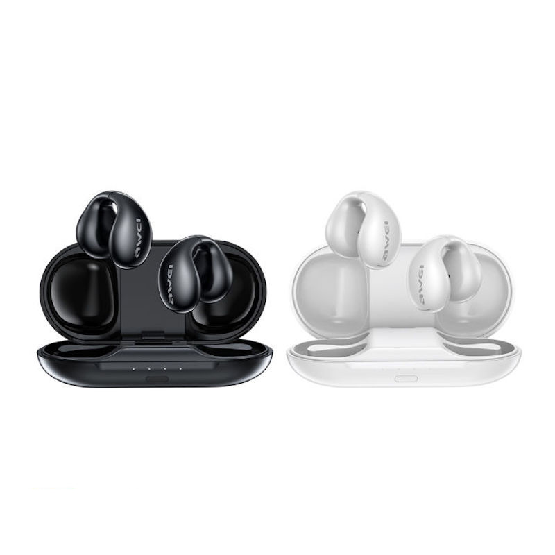 Picture of Awei TZ2 Bluetooth Earphones Air Conduction Runway Type Horns with Well Bedded Sound Field Wireless Earbuds Non in Ear Design Snug and Comfortable To Wear Earbuds