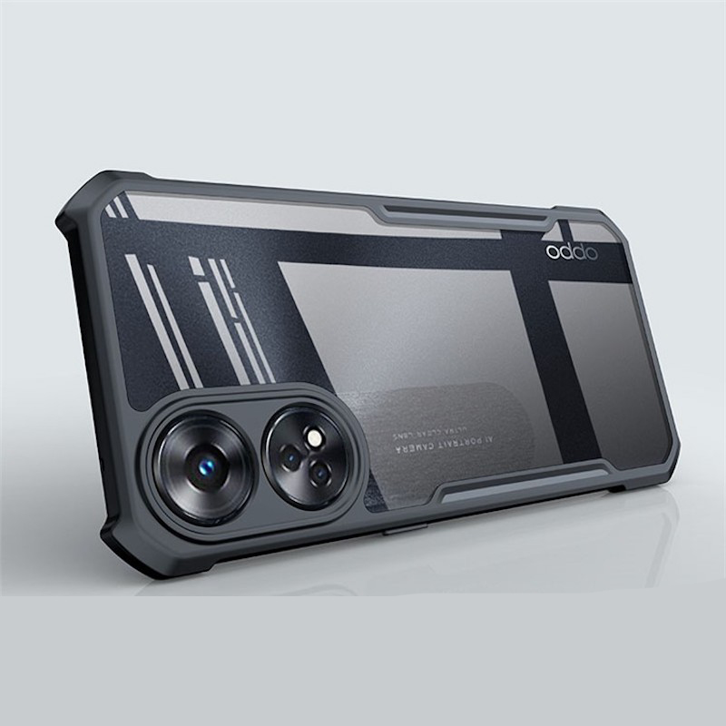 Picture of XUNDD CASE For OPPO Reno 8T 4G Phone Cover 4 Corner Military Grade Black Bumper Case Airbags Shockproof Protection Case Shell Fingerprint-proof Anti Drop Anti Scratch Protective Cover