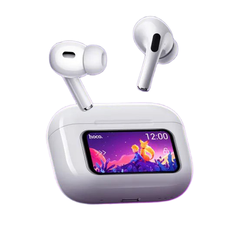 Picture of Hoco EW72 TWS Wireless Earbuds Active Noise Cancelation ANC Bluetooth V5.4 Earphone Airpods Pro 2nd Generation Display Touch Screen Headphone