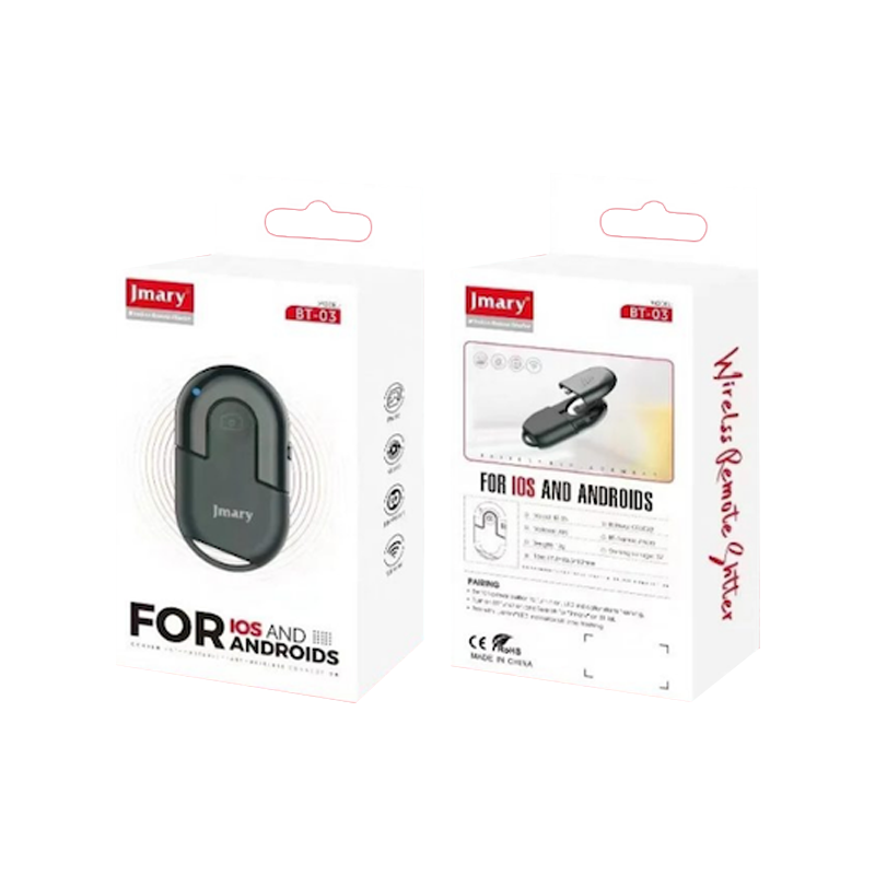 Picture of Jmary BT-03 Wireless Selfie Remote Control Phone Camera BT Shutter Button for Smartphone Photos Videos