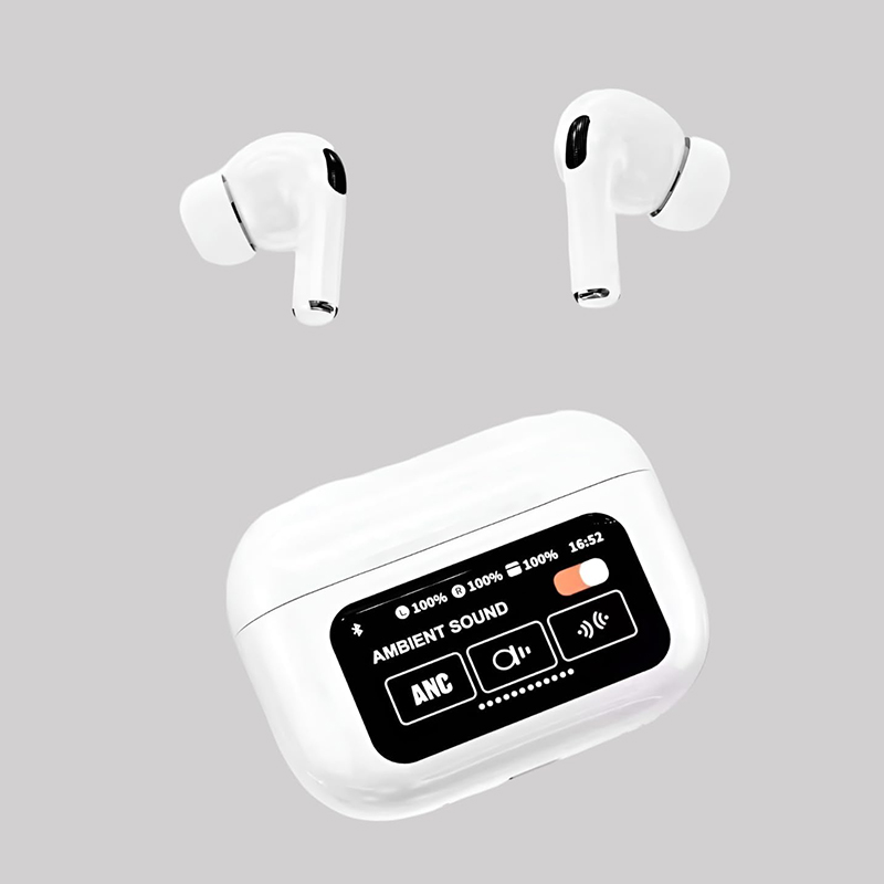 Picture of A9 PRO TWS in-Ear Earbuds ANC Wireless Earphones Waterproof Earbuds LED Touch Screen Display Airpods Pro 2nd Generation Noise Cancelling Bluetooth Earphone