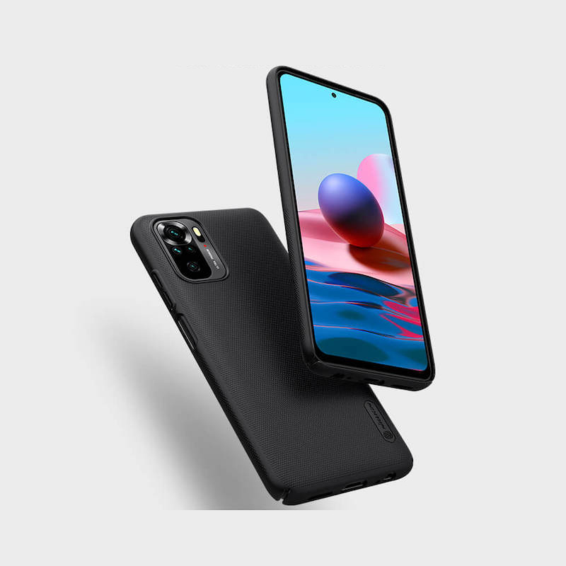 Picture of For Xiaomi Redmi Note 10 / Redmi Note 10s 4G Nillkin Super Frosted Shield Hard PC Back Cover Matte Hard Case with Salient Dot Design