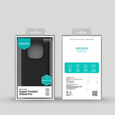 Picture of For Xiaomi Redmi Note 14 Pro Plus 5G NILLKIN Super Frosted Shield Pro Dual Protective Material PC and TPU Bumper Protective Case Anti-Fingerprint Matte Texture Back Cover For Redmi Note 14 Pro+